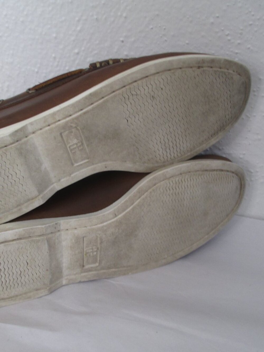 Allen Edmonds Kirkwood Boat Shoes Penny Loafers Brown Leather Slip On Size 9D - Picture 6 of 8